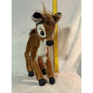 17" Vintage Plush Baby Deer Bambi Stuffed Animal Realistic Toy Poseable Legs